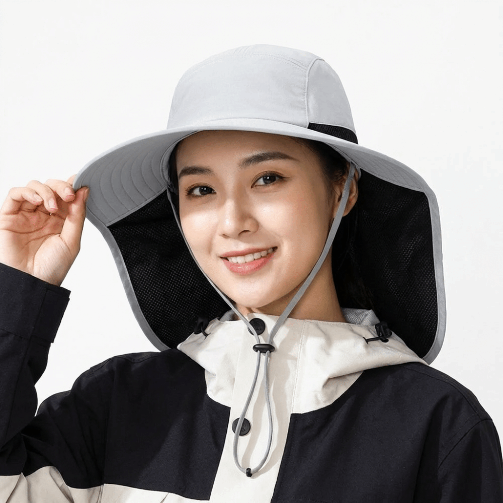 패션 와이드 브림 야외용 햇빛 가리개 모자, 목 플랩이 - Bucket Hat Cotton 리뷰 및 가격